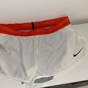 NWOT white Nike split shorts